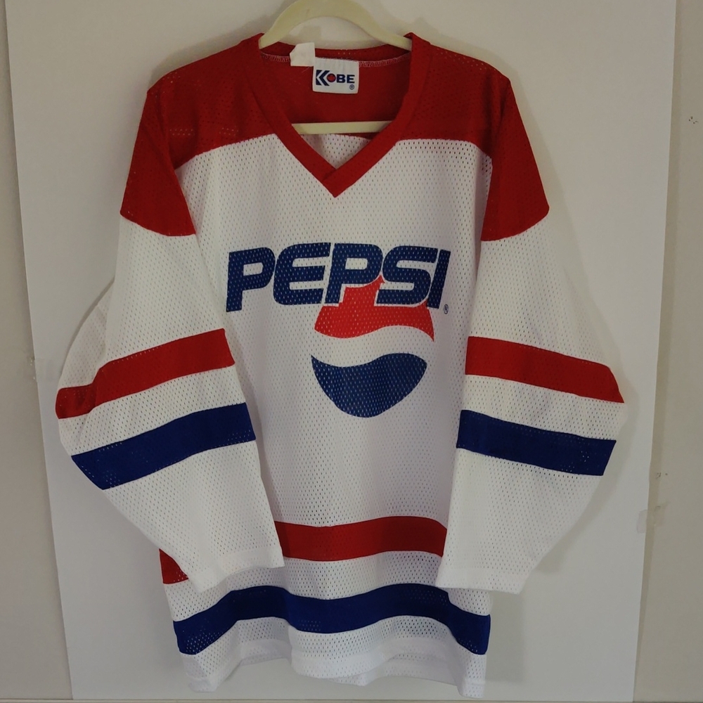 Pepsi Red and White Hockey Jersey